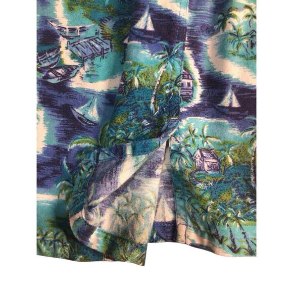 St. John's Bay Women's Size L Summer Tropical Hawaiin Button Shirt - Picture 5 of 8